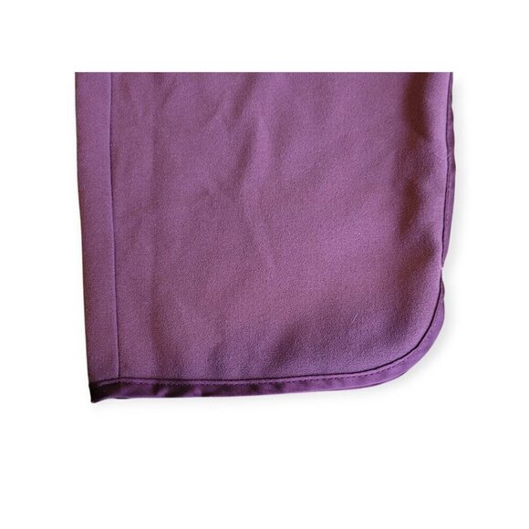 Anthropologie Elevenses Dusty Rose Berry Cropped Trousers Tailored Size 6 - Picture 13 of 13